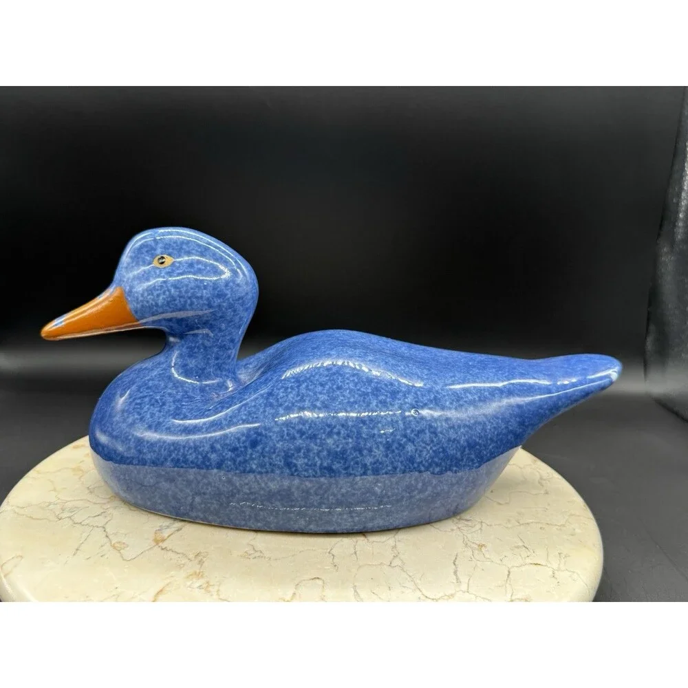 Vintage Calico China Duck Decor